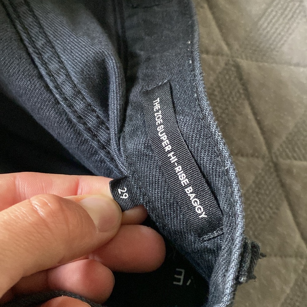 Aritzia Black Wide Leg Flared Jeans - Picture 7 of 13